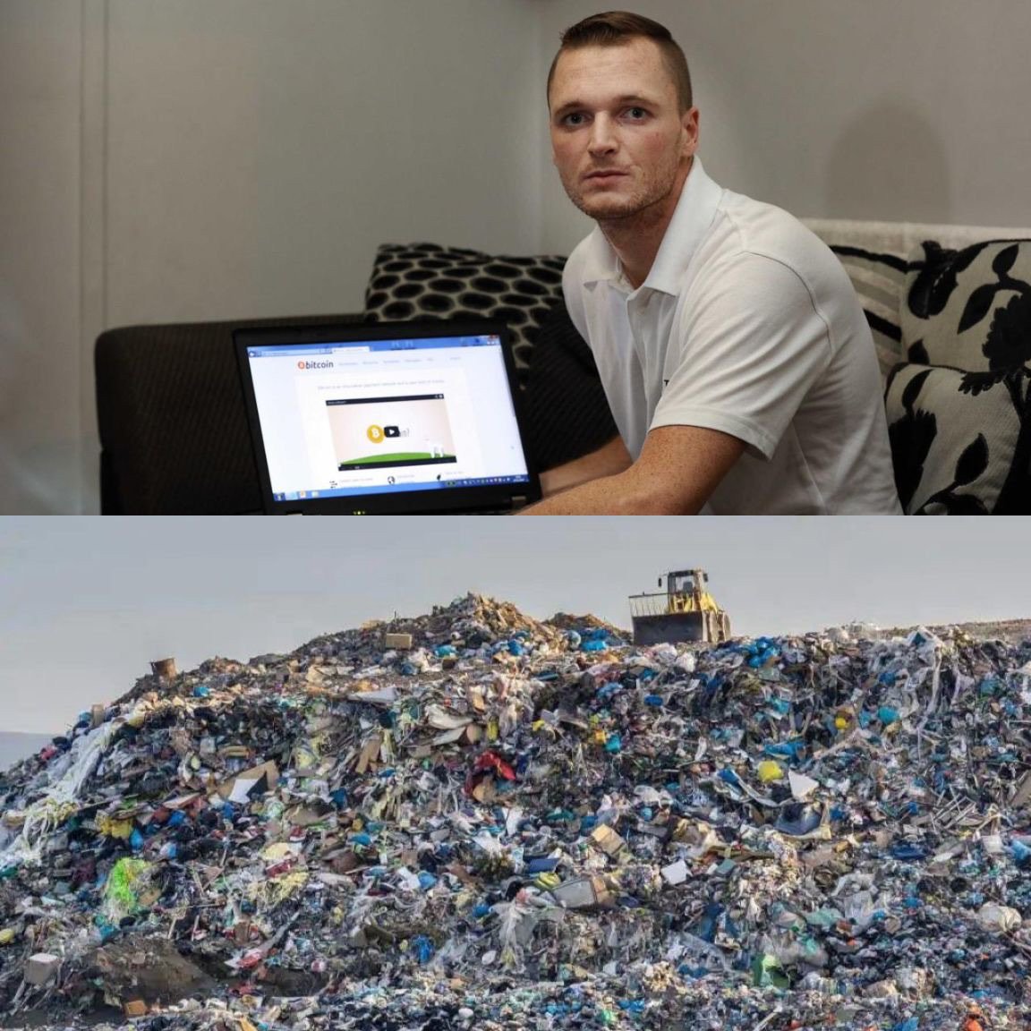 A man threw away 8,000 #bitcoin that now cost $950 million! 🪙12 years ago,  James Howells accidentally threw away a hard drive containing 8,000 # bitcoins. He spent over a decade trying to