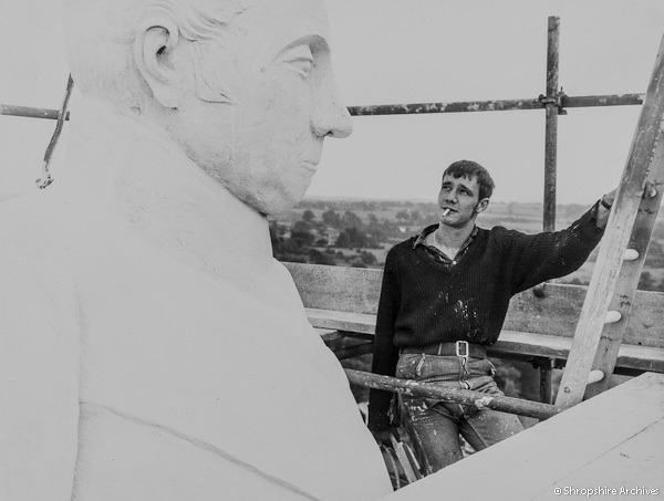 We're sure some of you have noticed, the column is getting some work done! A little bit of restoration is happening, so we thought we'd have a throwback to a previous time - these fellas look like they're having a lot of fun back in 1967.

[PH/S/13/A/4/109-111]