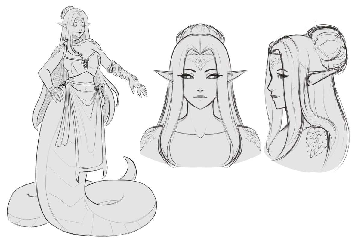 umineitou's tweet photo. just a sketch of one of my dnd characters
I really should finish her... https://t.co/YCvaihizez