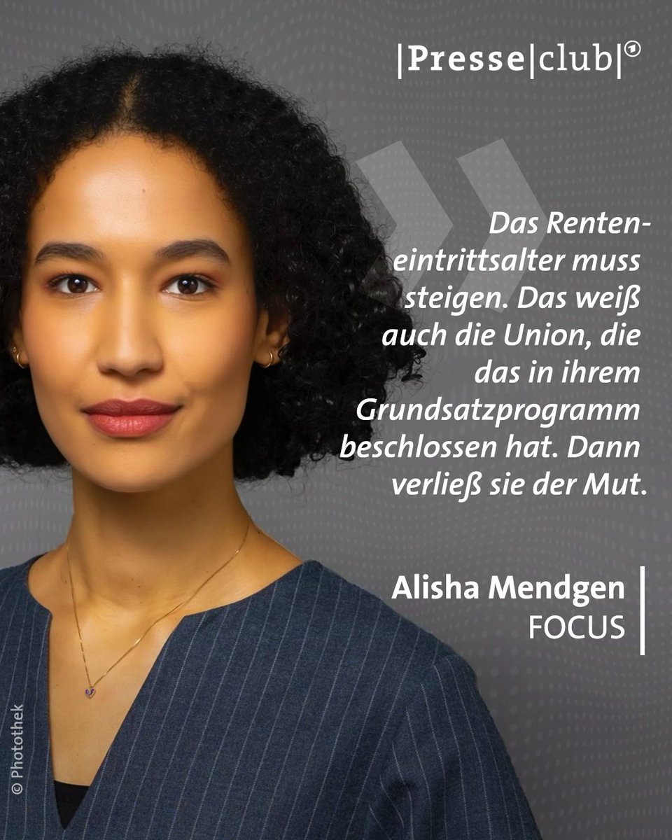 Die Bundesregierung lasse die junge Generation im Stich, so <a href="/AlishaMendgen/">Alisha Mendgen</a>. „Das Rentenpaket ist das Gegenteil von Generationengerechtigkeit.“ Kann ein höheres Renteneintrittsalter das Problem lösen? Mehr dazu im #Presseclub