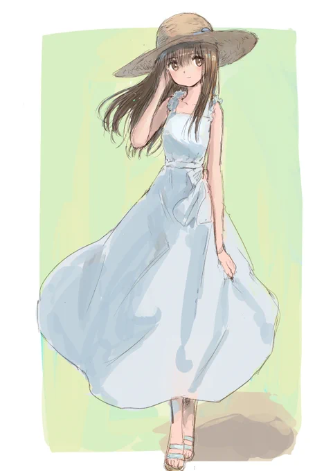 最初に描いたもの(←)描き直したもの(→)