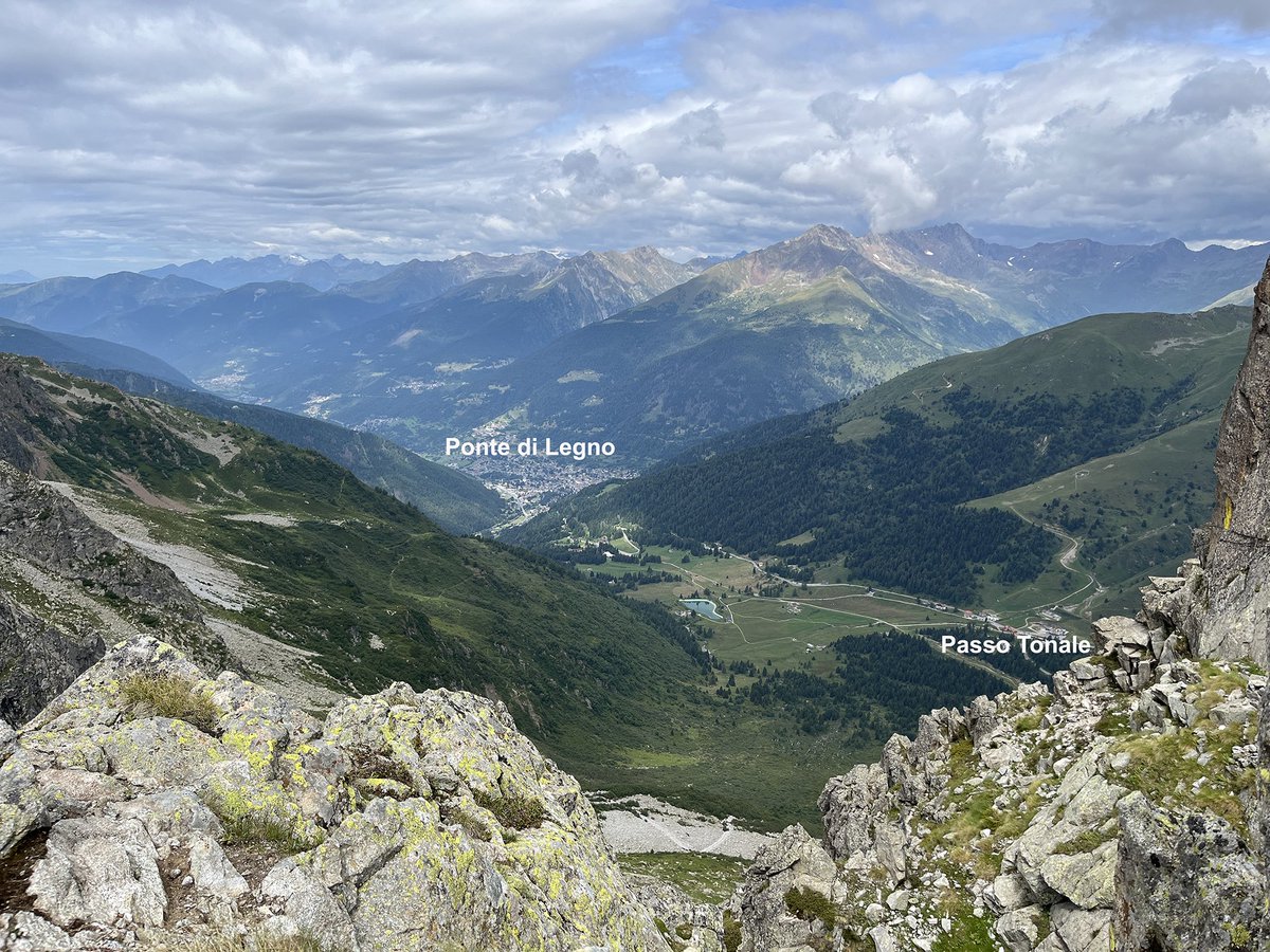 Then, and now. The Austrian WW1 military village at Monticello Superiore (8,335 ft ASL), Presena sector of the Italian Front. The three Monticelli peaks dominated the important Passo Tonale, and allowed observation as far as west as Ponte di Legno.
