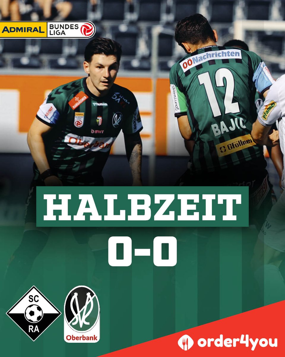 Noch keine Tore zur Halbzeit. ⏸️
Weiter kämpfen! 👊🏻⚫🟢

#svried #seit1912 #desismeiverein
