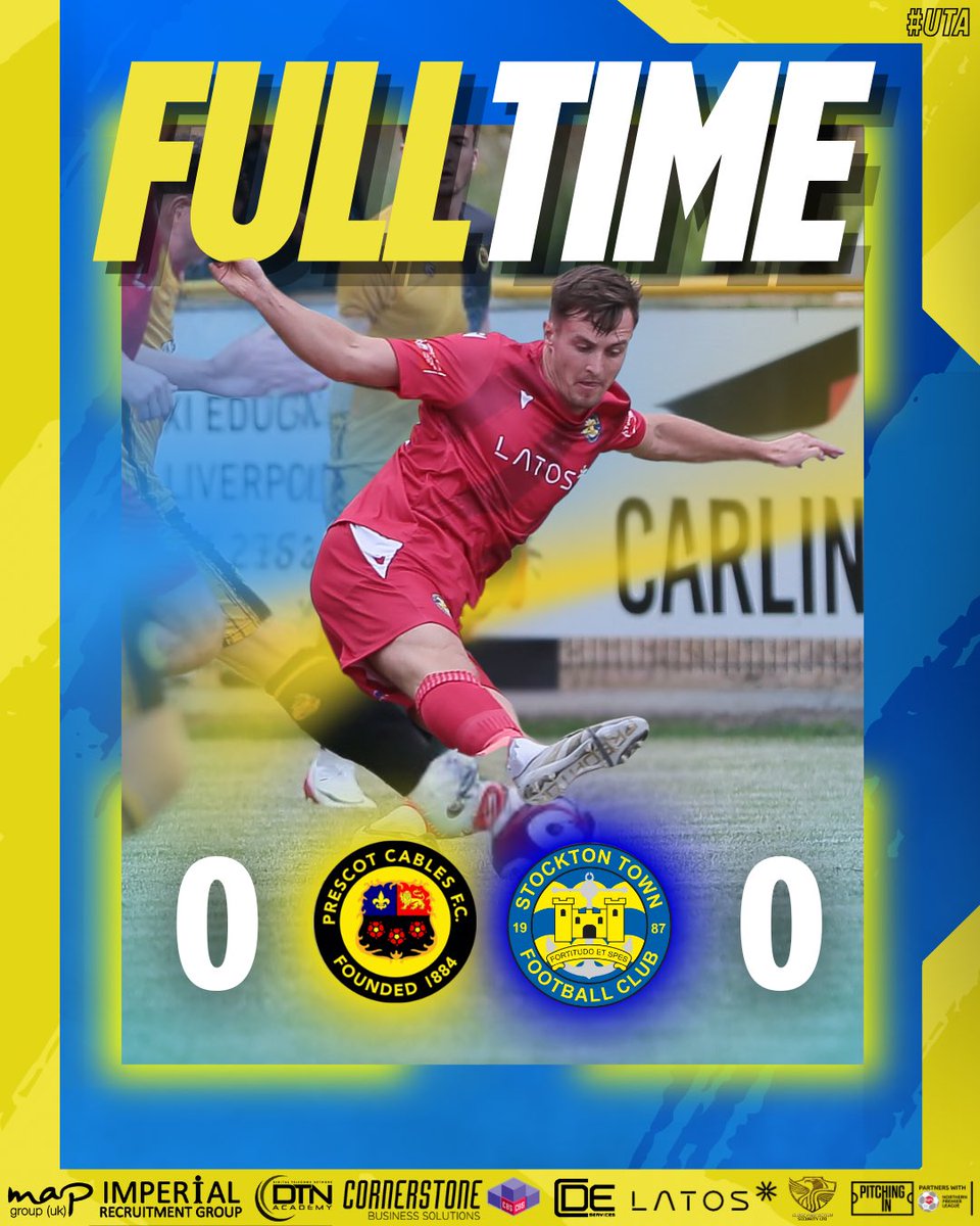 stockton_townfc's tweet image. FULL-TIME: Both defences stand firm on opening day.

🟡 #PCFC 0-0 #STFC 🔴 | #UTA⚓️