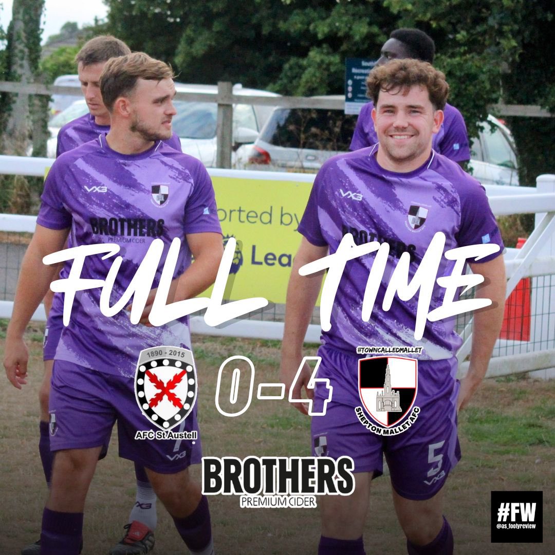 Shepton Mallet AFC (@mallet_afc) on Twitter photo FT | 0-4
The Mallet leave Poltair Park with all 3pts thanks to goals from Sloggett (2), Morris & OG
Weโre back on our travels Tuesday night away to Oldland A.
<a href="/_WesternLeague_/">Western League</a> | <a href="/swsportsnews/">South West Sports News</a> FT | 0-4
The Mallet leave Poltair Park with all 3pts thanks to goals from Sloggett (2), Morris & OG
Weโre back on our travels Tuesday night away to Oldland A.
<a href="/_WesternLeague_/">Western League</a> | <a href="/swsportsnews/">South West Sports News</a>