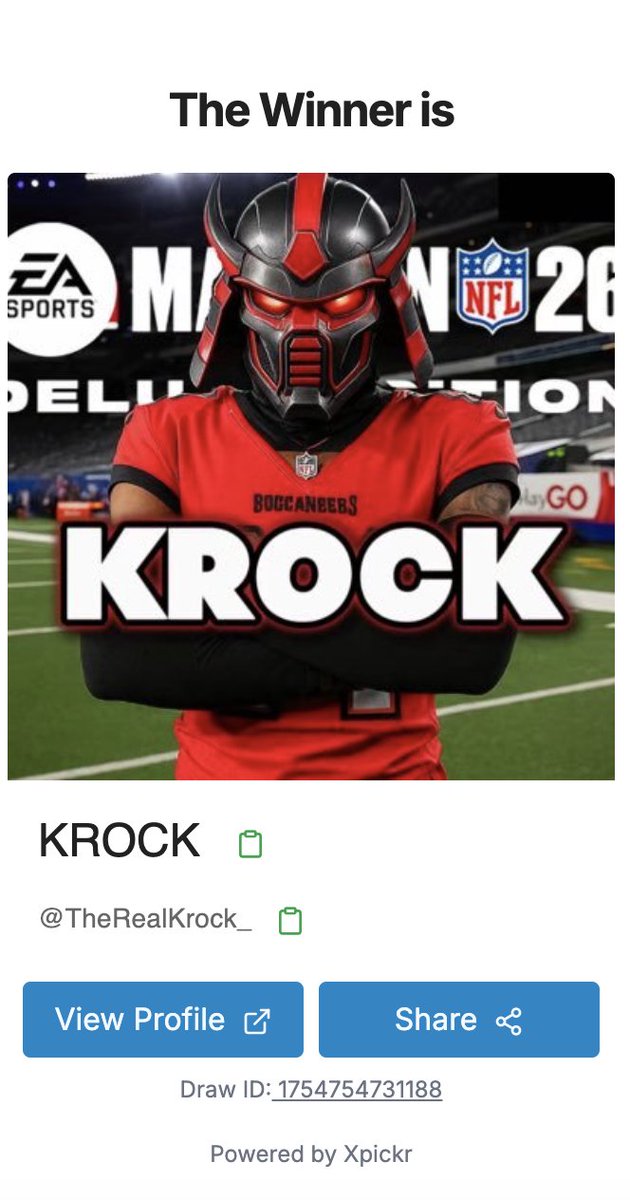 .<a href="/TheRealKrock_/">KROCK</a> you just won free MUT packs