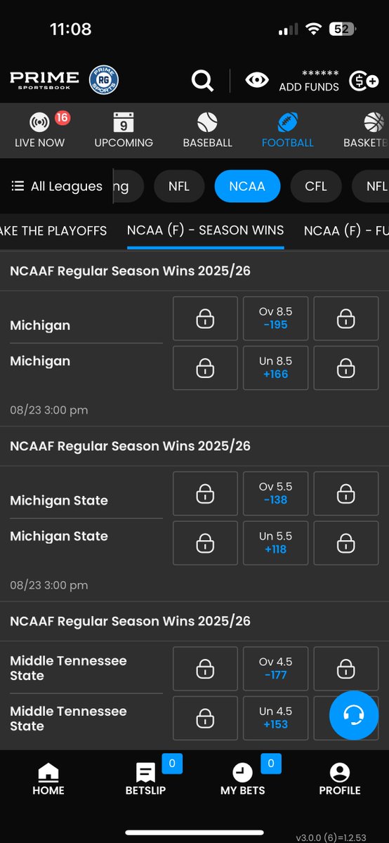 Prime Sports (@primesportsbook) on Twitter photo Not a lot of love from <a href="/TheScriptOSU/">THE SCRIPT</a> for the team up north. Are you tailing or fading?
Gambling Problem? Call 1-800-GAMBLER. 21+ to play (NJ/OH), 18+ to play (KY). Odds subject to change. Not a lot of love from <a href="/TheScriptOSU/">THE SCRIPT</a> for the team up north. Are you tailing or fading?
Gambling Problem? Call 1-800-GAMBLER. 21+ to play (NJ/OH), 18+ to play (KY). Odds subject to change.