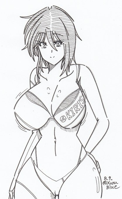 ドルフィンウェーブより住乃絵紫苑を描きました。おっぱいめっちゃ大きく描きたい欲が凄いです。