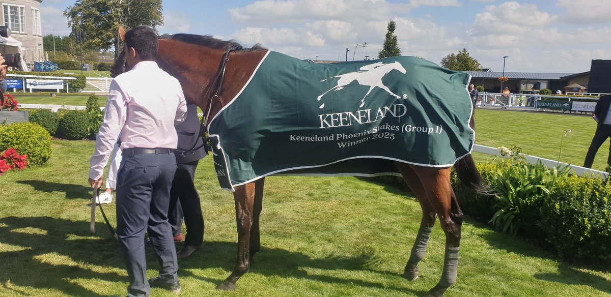 SportsNewsIRE's tweet image. Quick Group race double @curraghrace for @AMurrayRacing, @DavidEgan99 and @amoracingltd as Power Blue is 10/1 winner of Group 1 @keeneland Phoenix Stakes