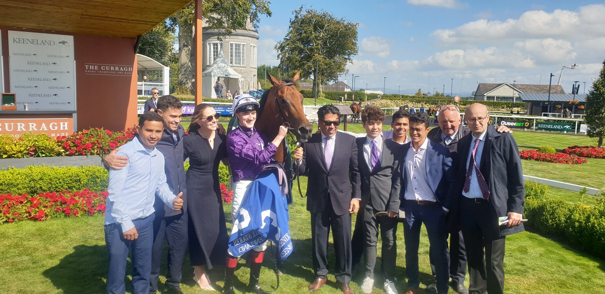 SportsNewsIRE's tweet image. Quick Group race double @curraghrace for @AMurrayRacing, @DavidEgan99 and @amoracingltd as Power Blue is 10/1 winner of Group 1 @keeneland Phoenix Stakes