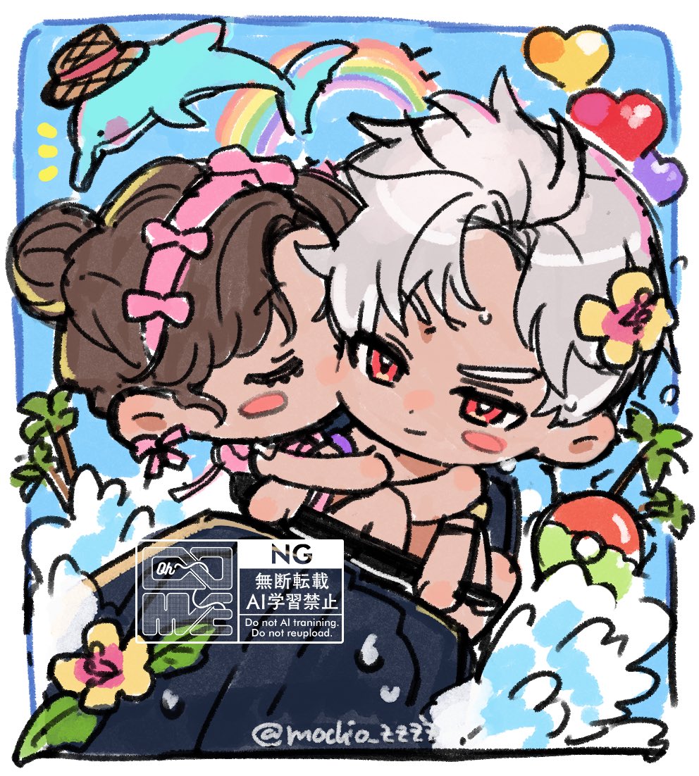 常夏小麦肌シール作る！ホログラム予定です🌺🌴✨