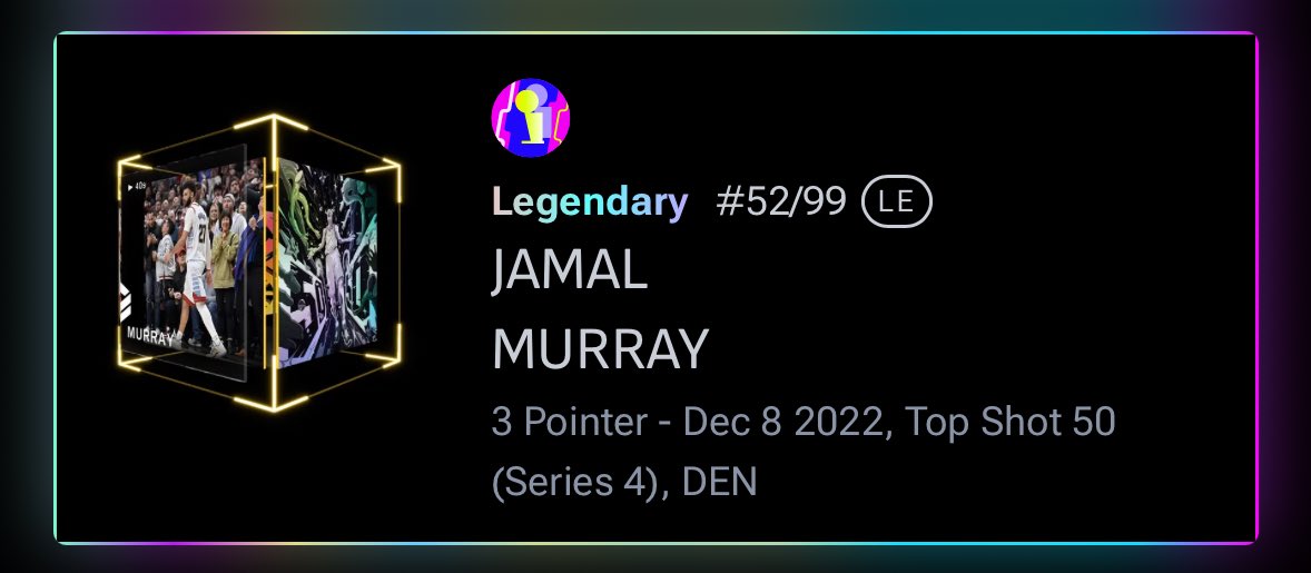 Banana_Mac_'s tweet image. 🍌EXCLUSIVE GIVEAWAY🍌

All Banana Mac NFT holders will be automatically entered in for the chance to win a Jamal Murray Legendary 😮 

Will draw names within the next day or so 👀 

Good Luck! 🍀