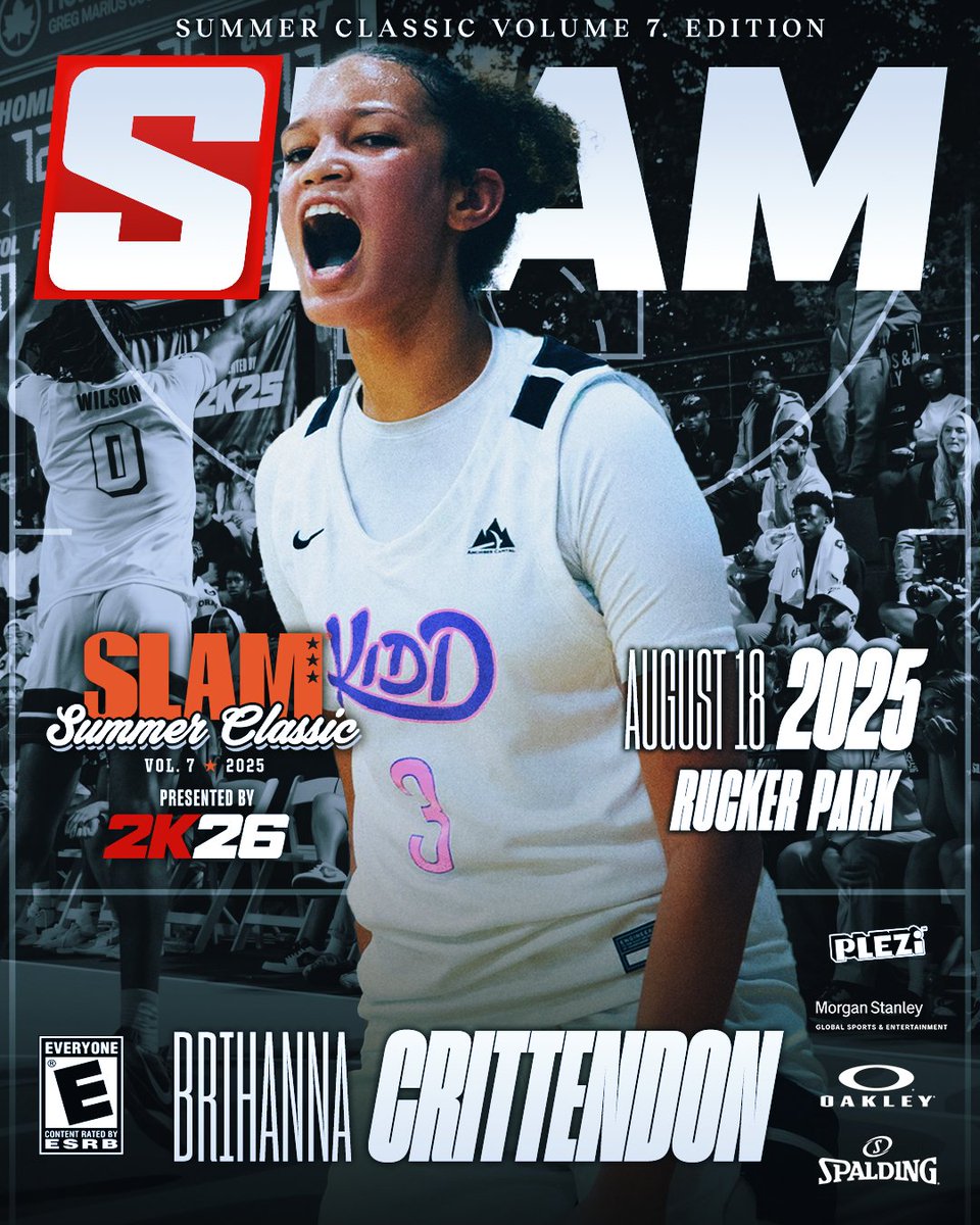 5⭐️ Bri Crittendon is a walking mismatch 🔥 Come see the future at SLAM Summer Classic Vol. 7 presented by @nba2k on August 18 at Rucker Park.