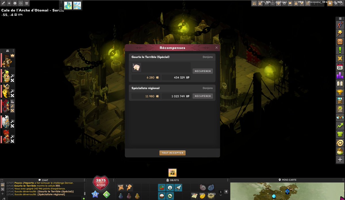 Et c'est le full succès 0-100 terminé sur la team 1 ça avance doucement mais surement ah ha :P