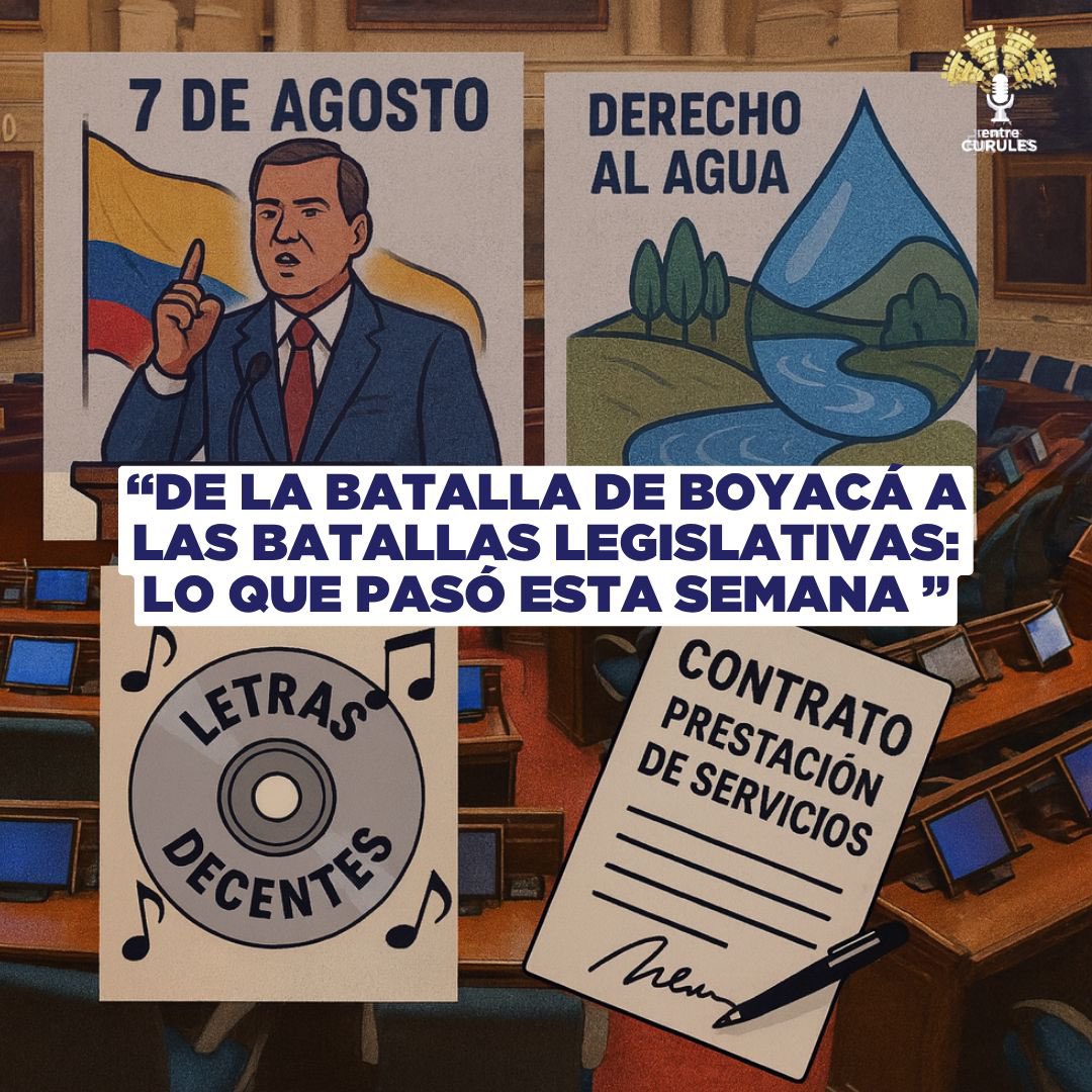 🏛️ Así se movieron las curules esta semana en el Senado:

🇨🇴 Soberanía innegociable, letras decentes, agua como derecho y más garantías para contratistas.

🎙️ Escucha el nuevo capítulo de #EntreCurules y entérate de todos los detalles haciendo clic aquí 👉 acortar.link/vKbWTN