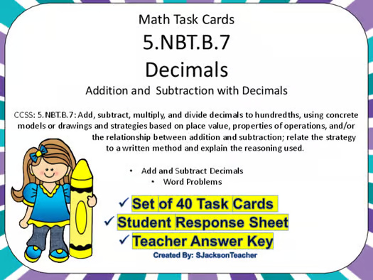 BooksyBrain's tweet photo. 5.NBT.B.7 Math Task Cards Addition and Subtraction Decimals
https://t.co/pHhgSttE1X

#FunLearning #ExploreKnowledge #CreativeMinds #StudyPlay #AdventureInLearning #ScienceMagic #MathGames #ArtAndCraft #ReadAndGrow #CuriousKids https://t.co/hxwXfidOou