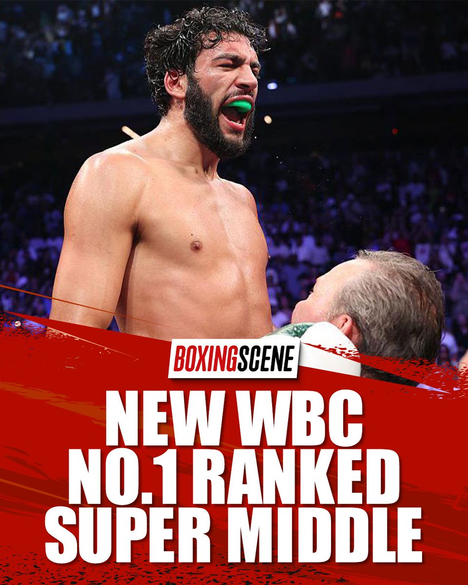Hamzah Sheeraz has replaced Jermall Charlo as the No.1 ranked super middleweight with the WBC 📈

Full story: boxingscene.com/articles/hamza…