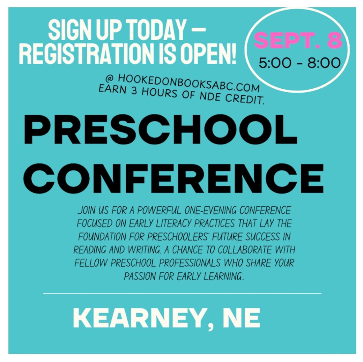 Don’t forget to register. It will be a powerful and exciting event. #preschool #literacy #earlyeducation