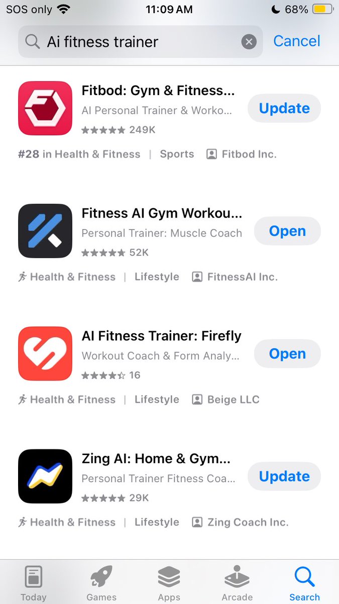 We're now ranked #3 on the App Store if you search up 'AI Fitness Trainer' 🥳

The money from Bags is being used to help cover our api costs, so thank so much for the support! Hope we can help those people with their own personal trainer that checks their form.

Let's finally