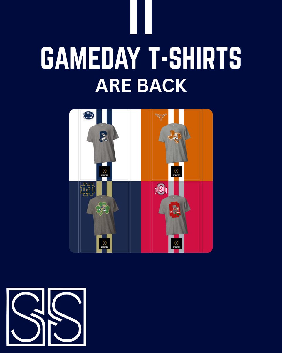 The Collegiate GAME DAY Tee is Back!
Shop this year’s lineup today! spunandscreen.com. #collegegameday