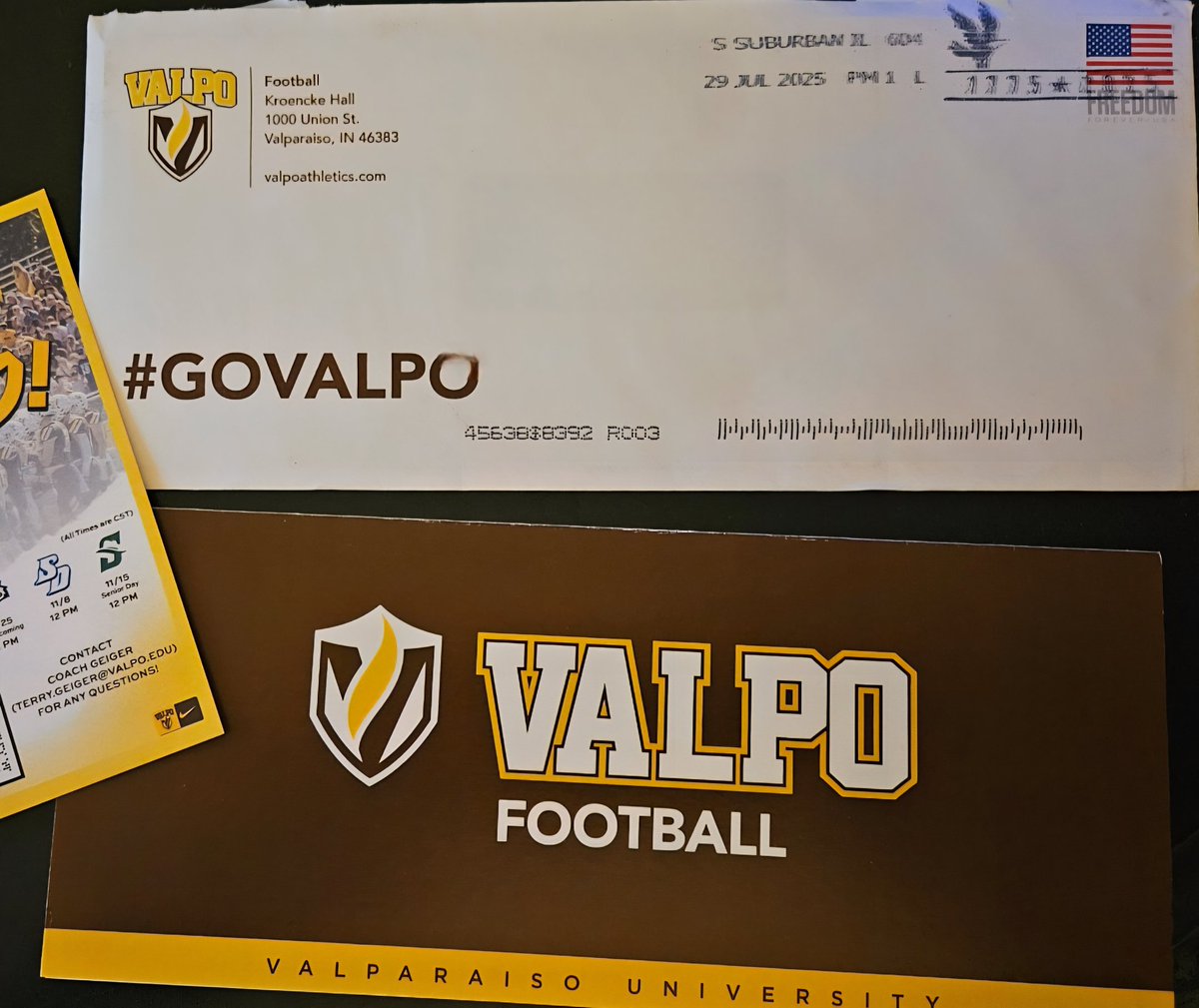 Thank you <a href="/CoachNank/">Pete Nank</a> for the game invite!  Much appreciated. #ValpoFootball #GoHill <a href="/RHredmen_FB/">Rock Hill Redmen Football</a> <a href="/valpoufootball/">Valpo Football</a>