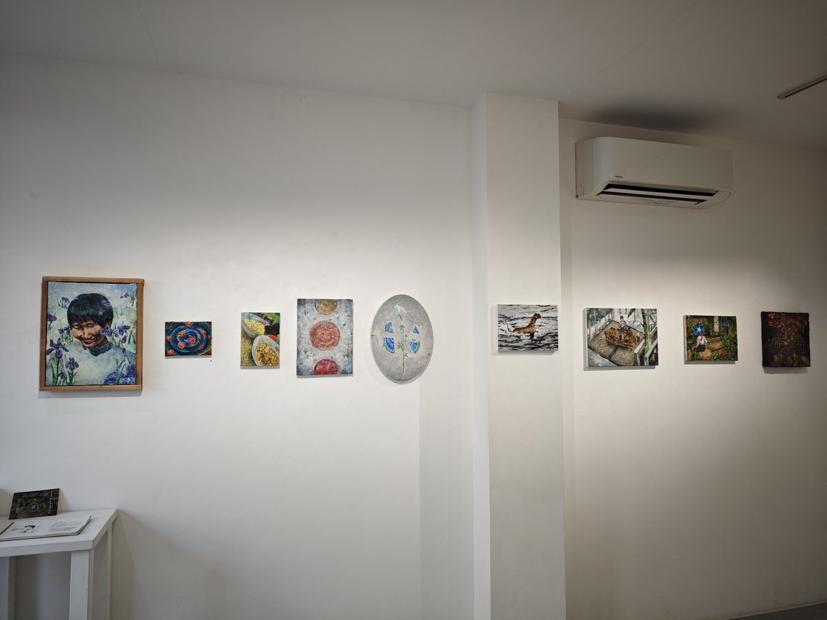コバヤシ画廊へ。庄子和宏展最終日。武蔵美油絵学科卒業の作家。
Gallery美の舎へ。添田賢刀個展「月出てたんだ　今日はモヤッとしてる」。東北芸工大修士修了の作家。明日、正しくは今日8/10(日)まで。
