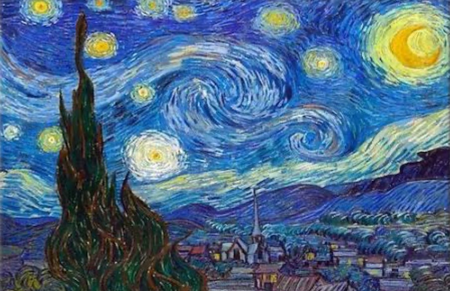 HopefulFlowery's tweet photo. i found my mom's words in Vincent's "Starry Night" when i was younger, 
a magical  description of a summer night that we met for the first time in this world. It's been a lovely story to learn each &amp; every time. It was great privilage to kow you as mom and always will be✨💫💕🌸 https://t.co/GK5Fotm6Lw
