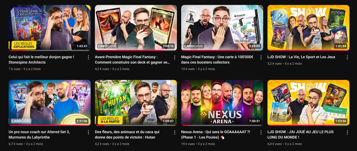 ⚠️Cherche Miniaturiste :
On balance beaucoup de contenu sur la chaîne et notre minia-maker est de plus en plus sollicité parce qu'il est CHAUD !

Je cherche donc un second graphiste / minia-maker pour partager la charge de travail

Envoyez en DM ce que vous savez faire ou