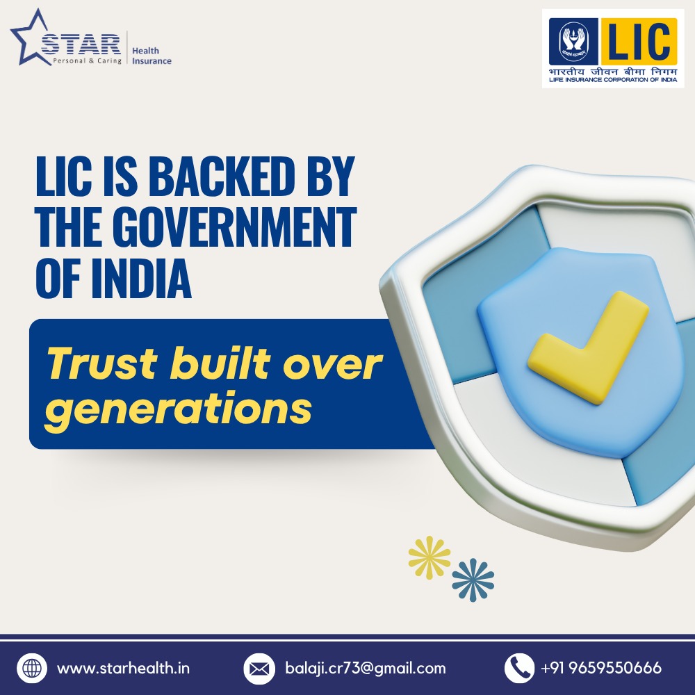 balajiinsur's tweet image. LIC is backed by the Government of India – trust built over generations.
starhealth.in | +91 9659550666
balaji.cr73@gmail.com
.
.
.
#StarHealthInsurance #LICInsurance #FinancialSecurity #MedicalSafety #HealthCoverage #LifeInsurance