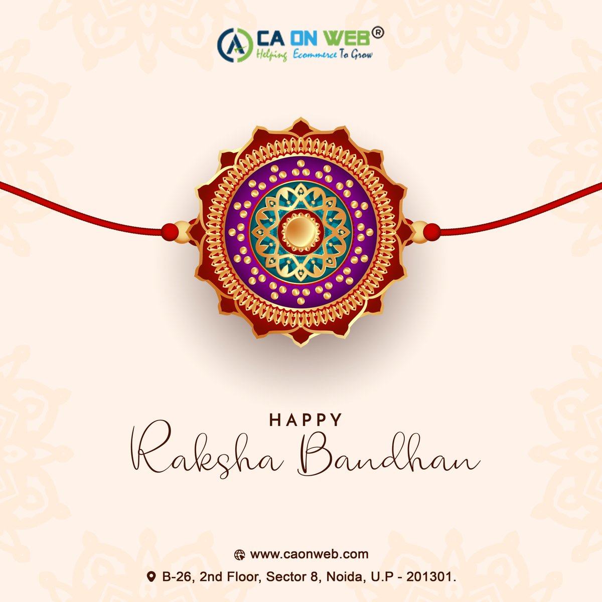 caonwebonline's tweet image. This Raksha Bandhan, CAONWEB celebrates the bond of trust, protection, and togetherness — just like the strong relationships we build with our clients. Wishing you a joyful and prosperous Raksha Bandhan!

#RakshaBandhan #RakshaBandhan2025 #Caonweb