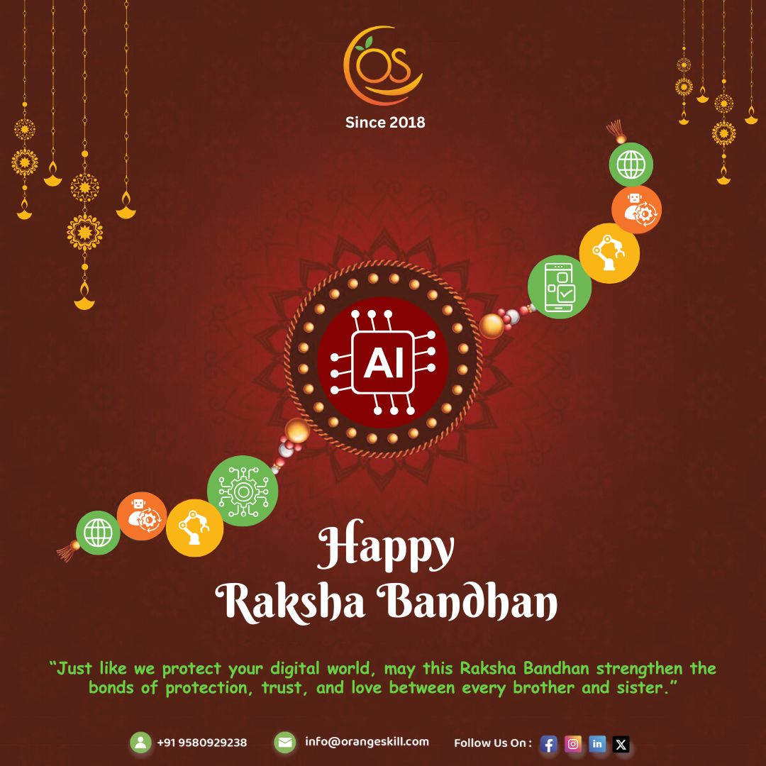 orangeskill_tec's tweet image. Just like strong firewalls protect systems, a brother-sister bond safeguards hearts.
This Rakshabandhan, let&apos;s celebrate the code of care, trust, and support that keeps us connected—both in life and at work.&quot;

#Rakshabandhan2025 #ThreadOfLove #BondBeyondCode #TechFamily
