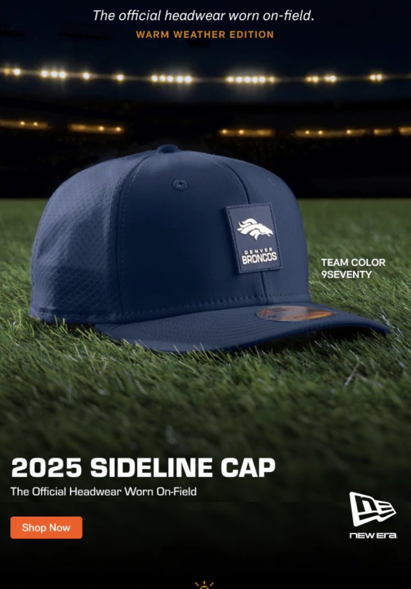 Honestly, are these NFL hats the worst design imaginable?  A blue hat with a 2x2 patch. This is beyond lazy and IMO a cheaply made hat.  Whoever in the NFL marketing department Ok’d these, should be fired.  #NewEra ⁦<a href="/NewEraCap/">New Era Cap</a>⁩ #Crap ⁦<a href="/NFL/">NFL</a>⁩ ⁦<a href="/Broncos/">Denver Broncos</a>⁩