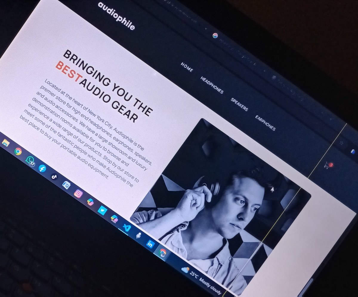 Building something solid.

E-comerce website 

I will be documenting the build process here from start to finish 

I worked on the homepage today

I'm using React and Tailwind CSS for the project
