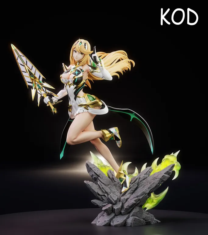 RealPyra's tweet photo. Damn these are some really high quality Pyra and Mythra figures. Might have to think about buying one myself... #Xenoblade #XenobladeChronicles2 https://t.co/B9DUg2Z6mw