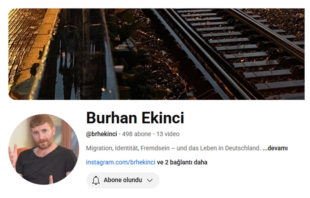 Burhan arkadaşımız gazeteci. Bir dönemdir mesleğe ara vermişti. Şimdi farklı platformlar üzerinden ürettiği içeriklerle gazeteciliğe geri dönüş yapıyor. Bu da onun Youtube hesabı. Abone olup takip ederek destek verebilirsiniz...
🔽🔽🔽
youtube.com/@brhekinci