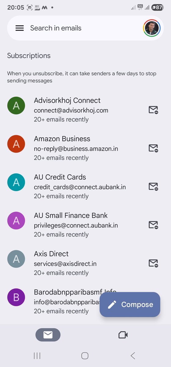 grfinvisors's tweet image. 📢🙌 Wow.. This new option to avoid #UNWANTED #EMAILS by @gmail was really needed!

➡️ Just click on Manage #Subscriptions

➡️ Select the #Subcription you want to #discontinue (there were a few even I was not aware I was subscribed too)

And Voila. It&apos;s done 😀

LIKE, FOLLOW AND…