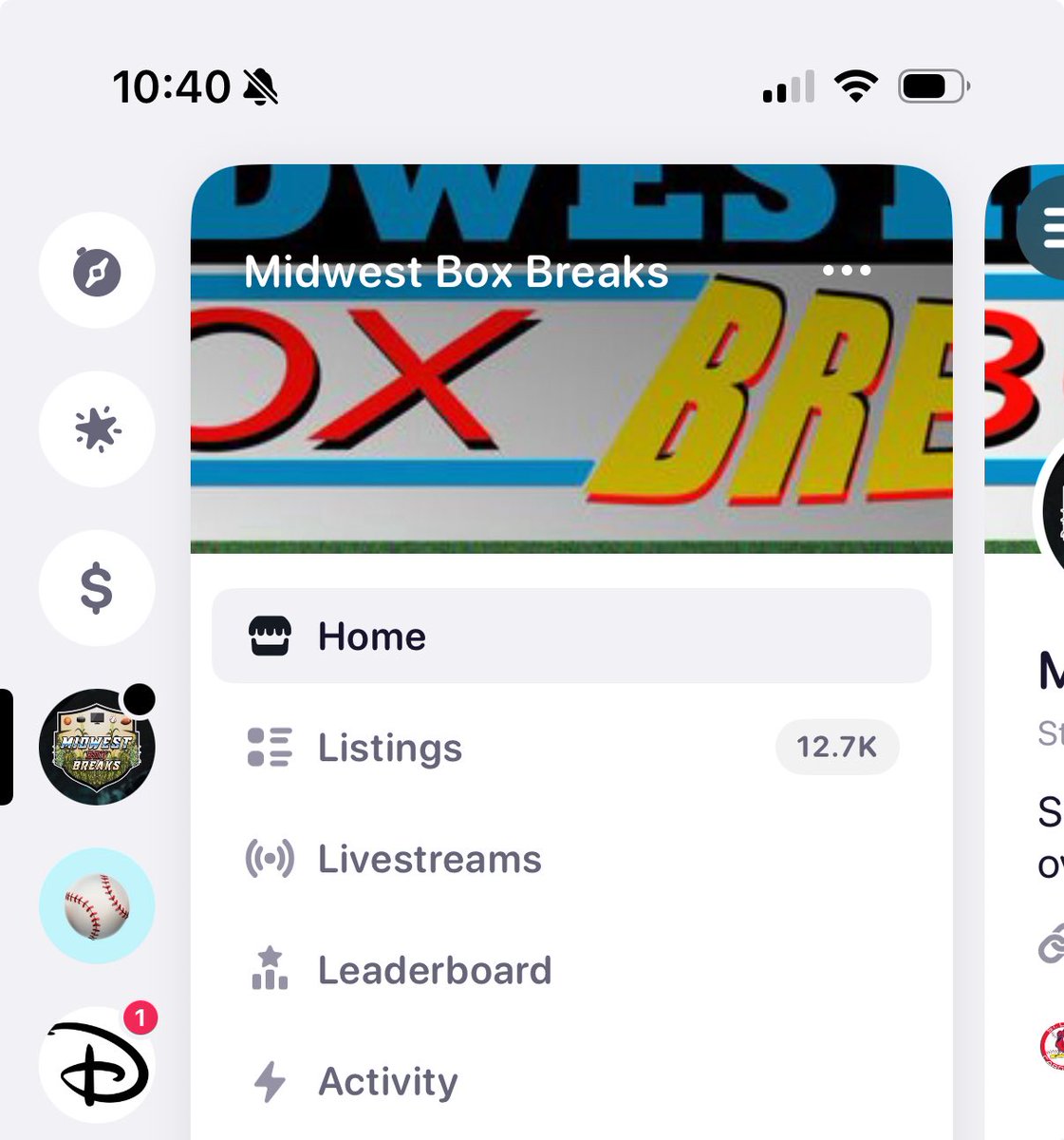 Want to try something? The <a href="/midwestboxbreak/">Midwest Box Breaks</a> marketplace on District has variety of things to do. Buy, sell, auction, live shows, breaks, etc.  All w/great people in the hobby you likely already know. Join today. First $10+ purchase is $5 off w/ code “B2CARDS”. See reply for link!