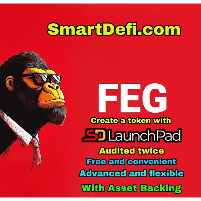 Saeidvahediyan (@saeidvahediyan) on Twitter photo <a href="/BSCGemsAlert/">🚨BSC Gems Alert🚨</a> Tokenless presales? $FEG’s SmartDeFi is rewriting the rules of DeFi launches.
$FEG THE #BinanceGorilla
Mor info:
FEG.io / Smartdefi.com <a href="/BSCGemsAlert/">🚨BSC Gems Alert🚨</a> Tokenless presales? $FEG’s SmartDeFi is rewriting the rules of DeFi launches.
$FEG THE #BinanceGorilla
Mor info:
FEG.io / Smartdefi.com