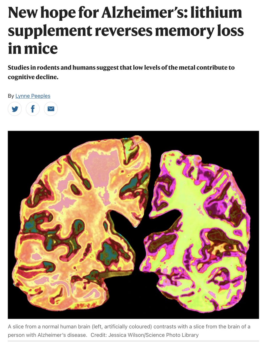 A groundbreaking new study shows that a mineral deficiency can drive Alzheimer's, and consuming it can reverse it.

(🧵1/10)
