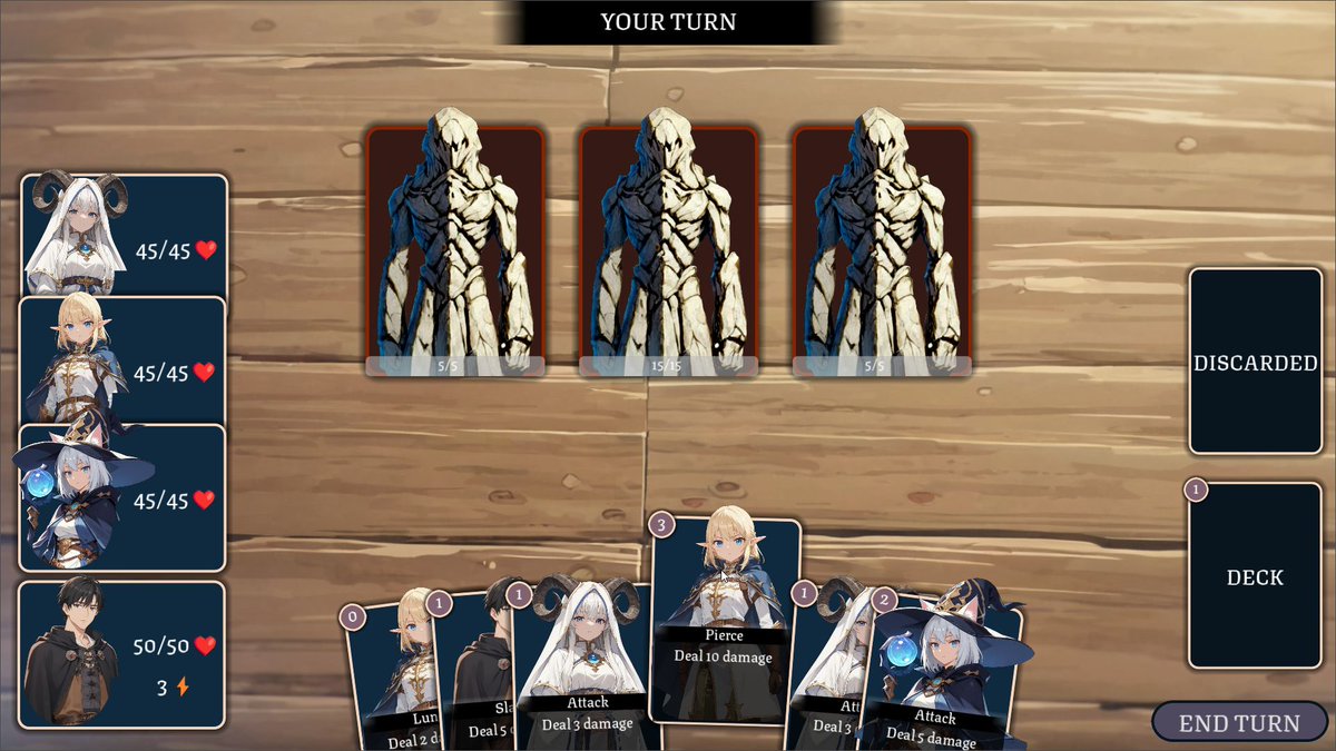 Deckbuilder update. Maybe it's going somewhere after all...
#gamedev #indiedev