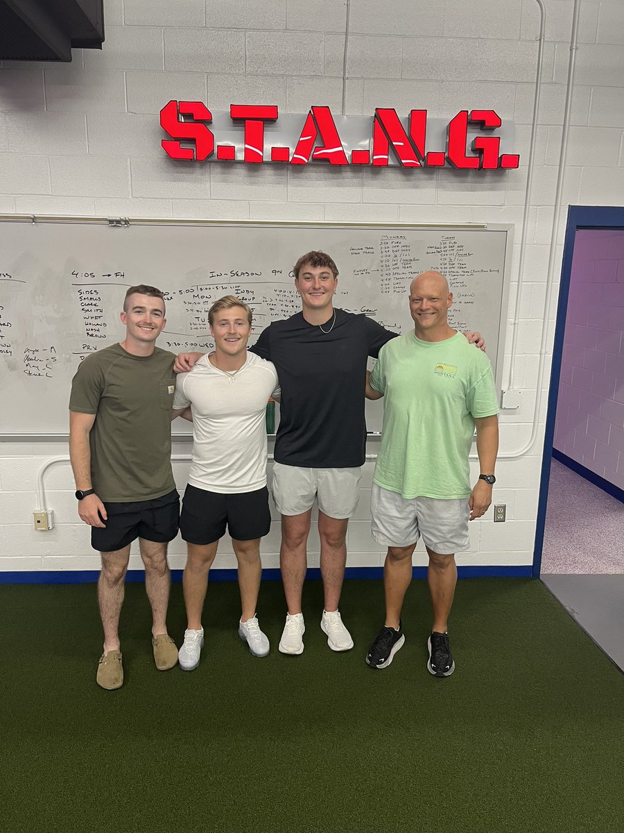 One of the best benefits of returning to Grapevine is getting to see alums like these legends. So great to share memories and hear what these young men are up to.

And btw - they’re pretty impressed with Coach Smith’s field house renovations.