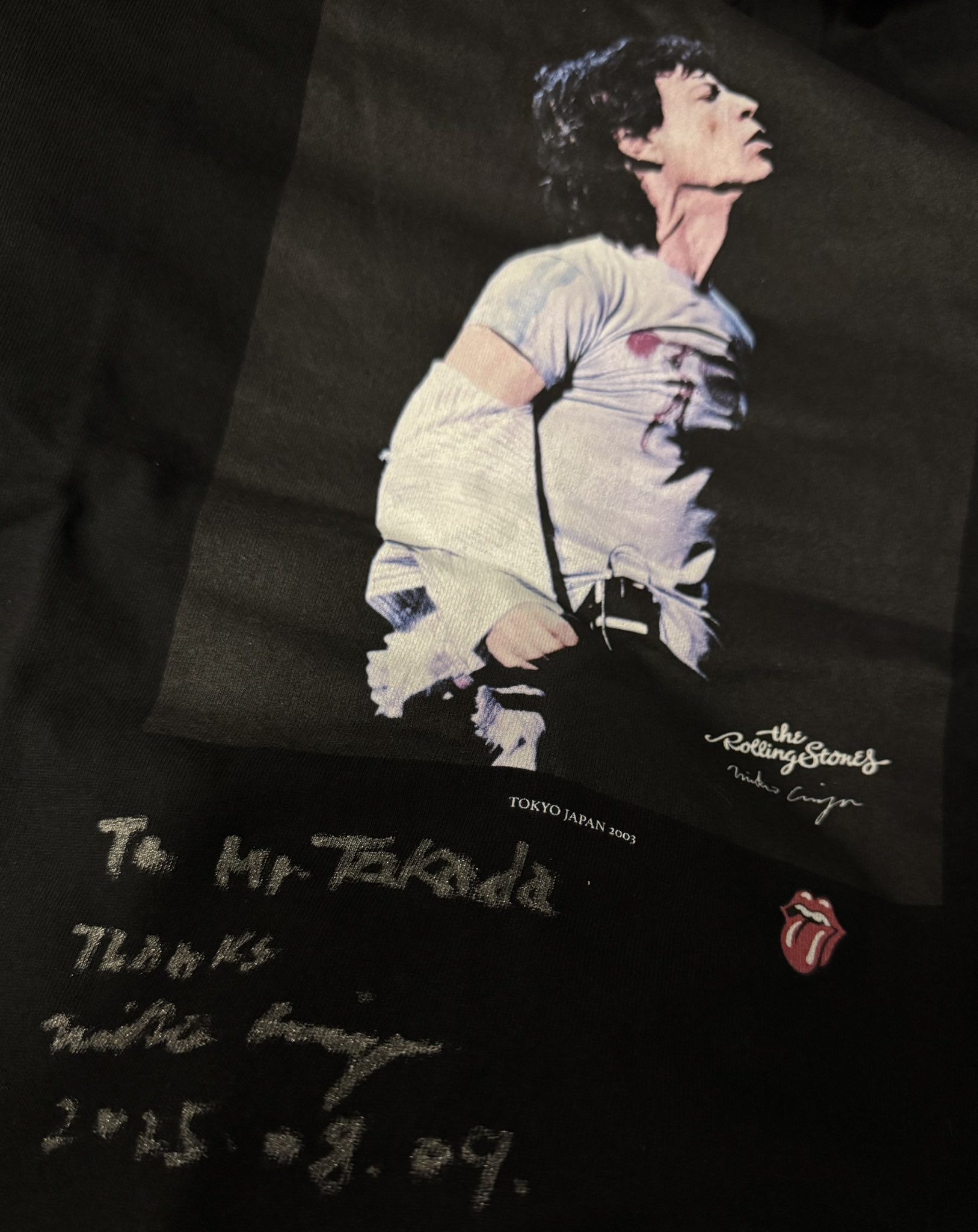 有賀幹夫　ミックジャガー　ローリングストーンズ　Tシャツ collaboration-therollingstones_liveinjapan – glamb Online Store