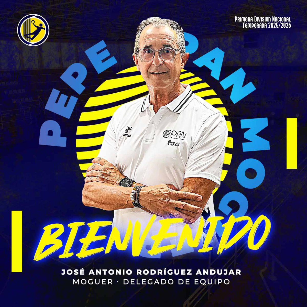 📝 José Antonio Rodríguez “Pepe el Porra”, nuevo delegado del Primer Equipo 💛💙

Exjugador y siempre al pie del cañón, releva a la leyenda Ángel Botello y a Javier Domínguez. Compromiso y pasión por el #balonmano 🙌🔥

¡Bienvenido a tu nueva misión, Pepe! #SempiternoPAN