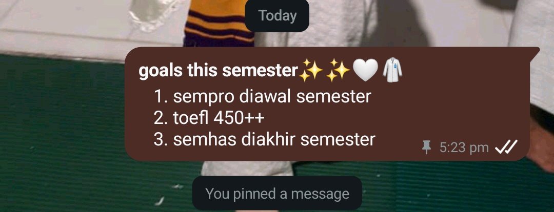 beutyasteraceae's tweet photo. ya Allah hopefully this semester goals can be achieved 😭😭 https://t.co/DO3Wpl6O1f