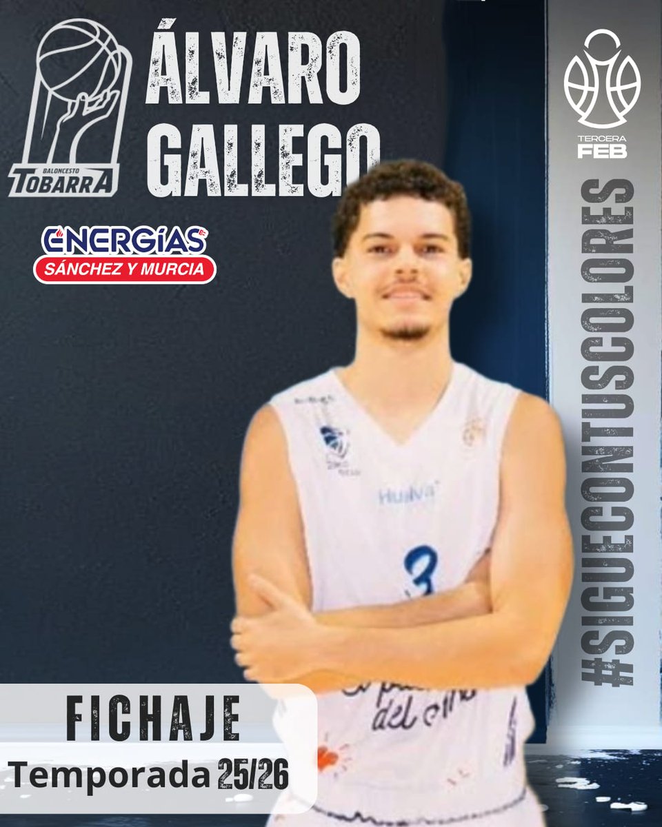🔵 Alvaro Gallego es un base-escolta de 19 años y 1'84 de altura 🔵

🧐😏 Puede aportar gran visión de juegos y capacidad ofensiva

Bienvenido a Tobarra 🥁💙🤍