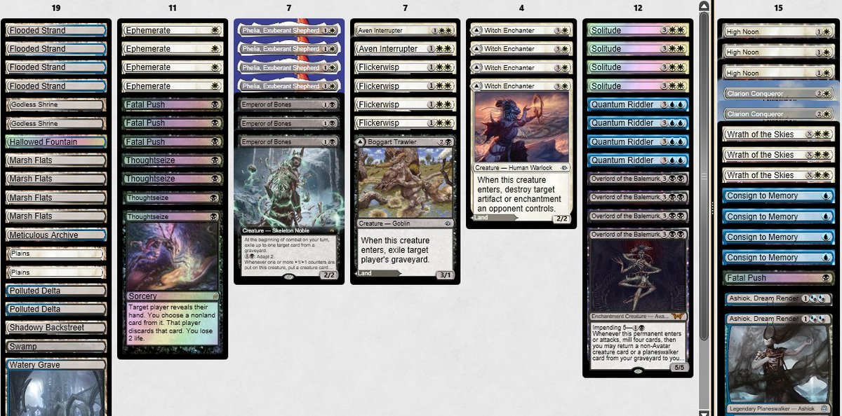 RespectTheCat🐈 (@respectthecat90) on Twitter photo Top 4 the early bird challenge with same 75 ✌️
Matchups:
UR Cutter 🤢😼😼
RG Broodscale 😼🤢😼
UB Murktide 🤢🤢 <a href="/sokos13_/">Socrates Rozakeas</a>
Boros Energy 🤢😼🤢
Prowess 😼🤢😼
Samwise 😼😼
Top 8
Esper Blink 😼😼 <a href="/MKundegraber/">Michael Kundegraber</a>
UR Cutter 🤢🤢 (R1 opp) Top 4 the early bird challenge with same 75 ✌️
Matchups:
UR Cutter 🤢😼😼
RG Broodscale 😼🤢😼
UB Murktide 🤢🤢 <a href="/sokos13_/">Socrates Rozakeas</a>
Boros Energy 🤢😼🤢
Prowess 😼🤢😼
Samwise 😼😼
Top 8
Esper Blink 😼😼 <a href="/MKundegraber/">Michael Kundegraber</a>
UR Cutter 🤢🤢 (R1 opp)