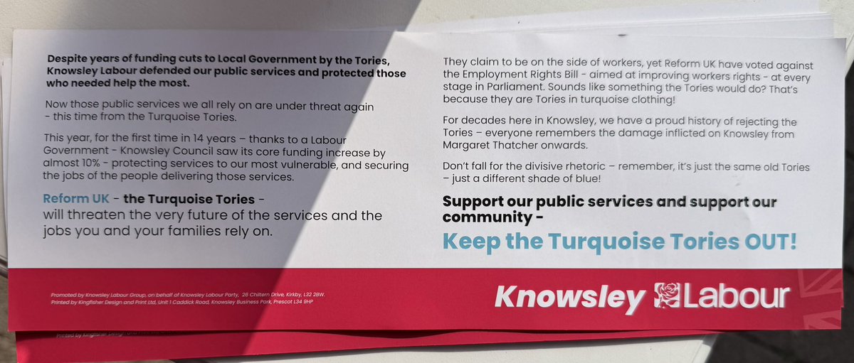 Out in Kirkby today talking with residents about safer streets, better services &amp; Labour’s investment in our children’s future. We won’t let Reform UK divide us — our strength is in unity &amp; standing up for our community. 🌹 #KnowsleyLabour #StrongerTogether