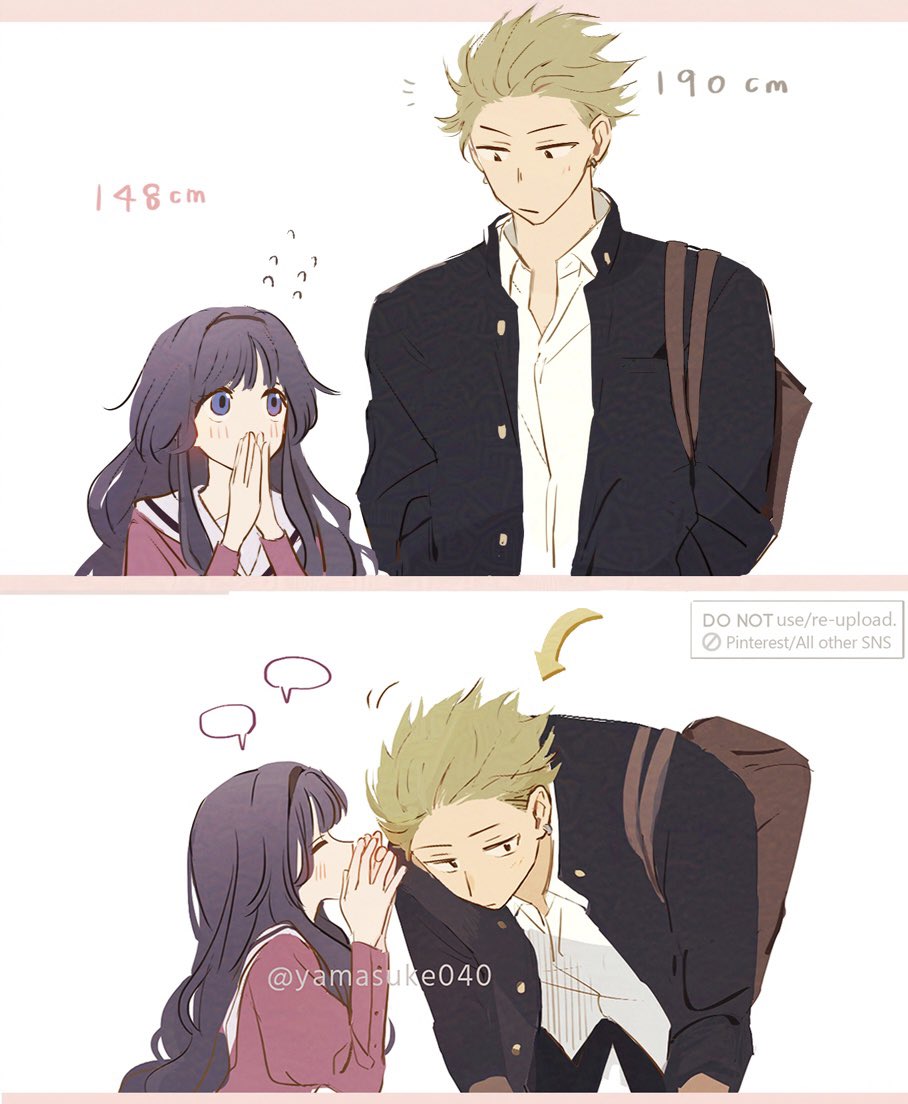 身長差かわいい💕