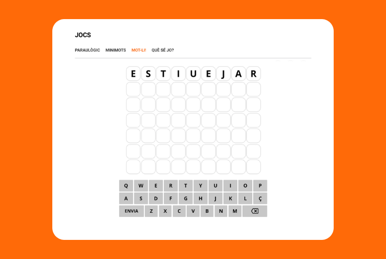 A l’agost, jugueu al Mot-li! i guanyeu premis!
Descobriu el tema de la setmana i entreu un un sorteig d'un lot de llibres! 📚
rodamots.cat/escreix/a-lago…