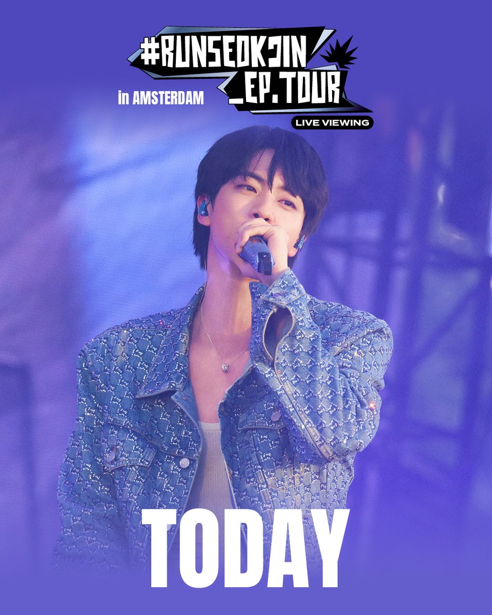 BTS_official (@bts_bighit) on Twitter photo 'RUNSEOKJIN_EP.TOUR' in AMSTERDAM: LIVE VIEWING
๐๐ฟ๐ผ๐ฎ๐ฑ๐ฐ๐ฎ๐๐ ๐ฎ๐ฟ๐ผ๐๐ป๐ฑ ๐๐ต๐ฒ ๐๐ผ๐ฟ๐น๐ฑ ๐๐ผ๐ฑ๐ฎ๐๐ฟ
๐ฌ Find a cinema near you at jinliveviewing.com
#์ง #Jin #Jin_TOUR_LIVEVIEWING
#RUNSEOKJIN_epTOUR_LIVEVIEWING
#RUNSEOKJIN_epTOUR_Amsterdam 'RUNSEOKJIN_EP.TOUR' in AMSTERDAM: LIVE VIEWING
๐๐ฟ๐ผ๐ฎ๐ฑ๐ฐ๐ฎ๐๐ ๐ฎ๐ฟ๐ผ๐๐ป๐ฑ ๐๐ต๐ฒ ๐๐ผ๐ฟ๐น๐ฑ ๐๐ผ๐ฑ๐ฎ๐๐ฟ
๐ฌ Find a cinema near you at jinliveviewing.com
#์ง #Jin #Jin_TOUR_LIVEVIEWING
#RUNSEOKJIN_epTOUR_LIVEVIEWING
#RUNSEOKJIN_epTOUR_Amsterdam